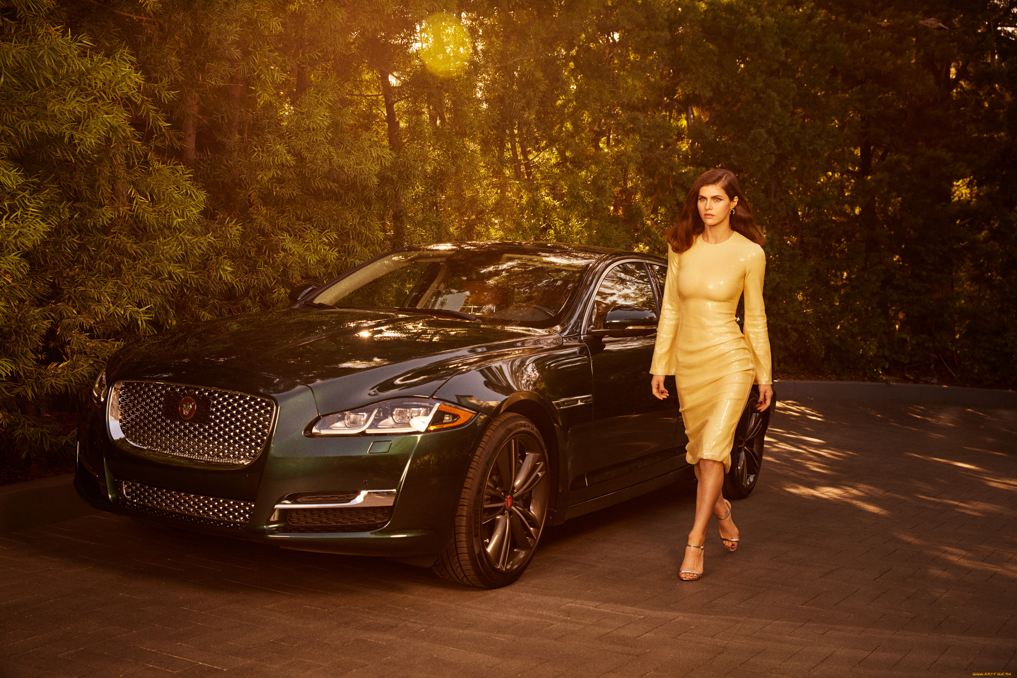 alexandra daddario & 2019 jaguar xj collection se, , -  , 2019, jaguar, xj, collection, special, edition, , , 